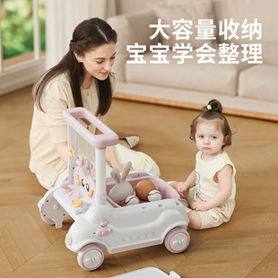 Baby Walker, Anti-O-Leg, Anti-Rollover, Foldableable for Kidsren Aged 6-18 Months, Can Sit High and Low, 7-Speed Adjustable Music