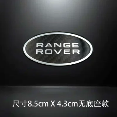 Trunk Stickers – Car logo - 16-r-single-piece-black-carbon-fiber