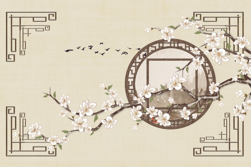 結婚式の写真撮影の背景布家族ポートレート細かい中国風古代スタイル親子チャイナドレス撮影子供の写真撮影の背景布|undefined
