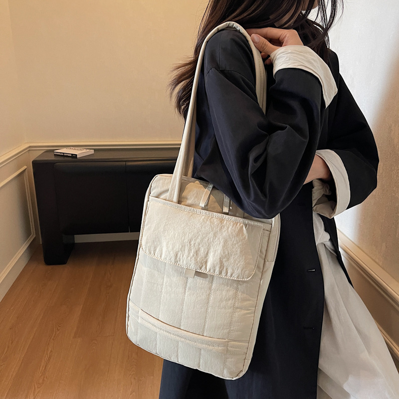 包包女2025单肩包同款多用途托特包简约通勤ipad防护包手提电脑包|undefined