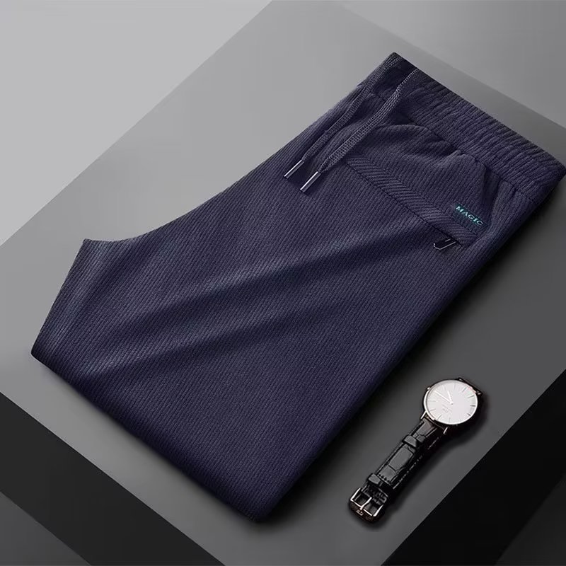 Pantalones de terciopelo dorado Pantalones deportivos para hombres pantalones de pana engrosada forrada de lana pantalones casuales sueltos rectos pantalones de pana para hombres