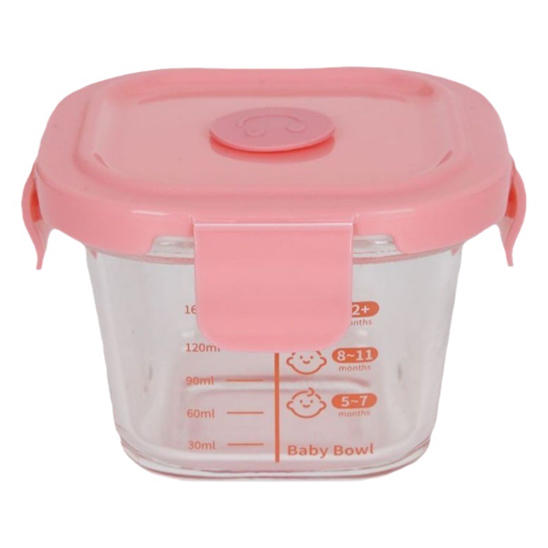 Glass Baby Food Bowl with Pp Lid, Household Soup Bowl, Baby Bowl, Baby Food Storage Box