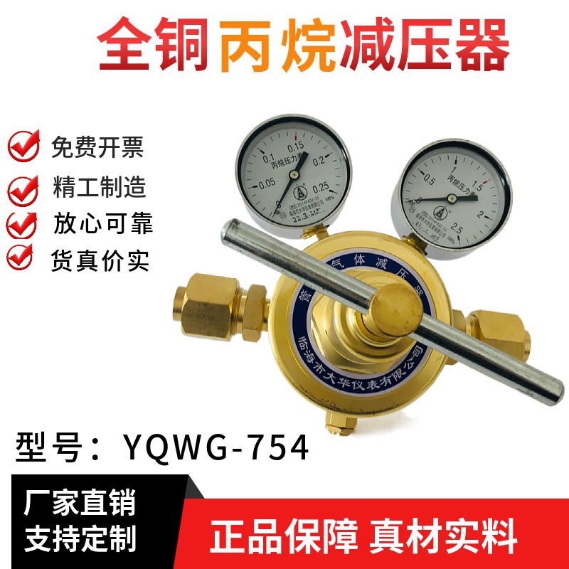 勇超牌丙烷减压器YQWG-754汇流排管道临海市大华仪表有限公司制造