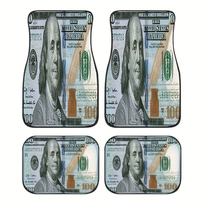 Avtomobil döşəmə paspasları — TEMU Retro Nordic Car - new-car-floor-mats-13-3344cm-two-piece-pack