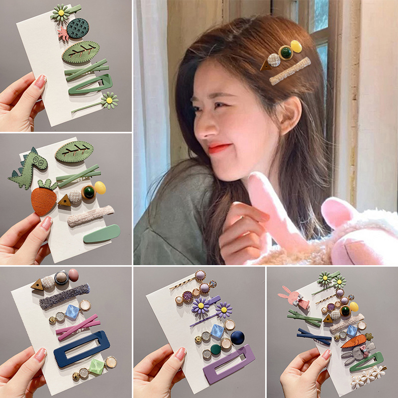 Internet celebrity 2022 new hairpin female side summer hairpin cute hair clip headwear bangs side clip