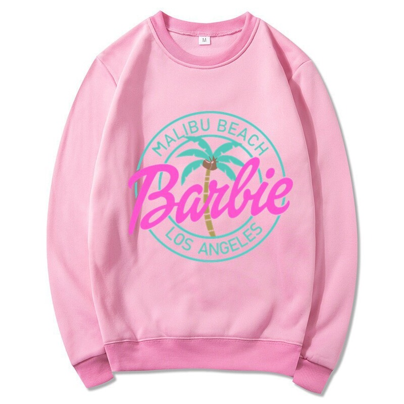 In Stock, Cross-Border E-Commerce Is Here! Barbie Movie Barbie Autumn and Winter New Casual Fashion Pure Cotton Sweatshirt for Women