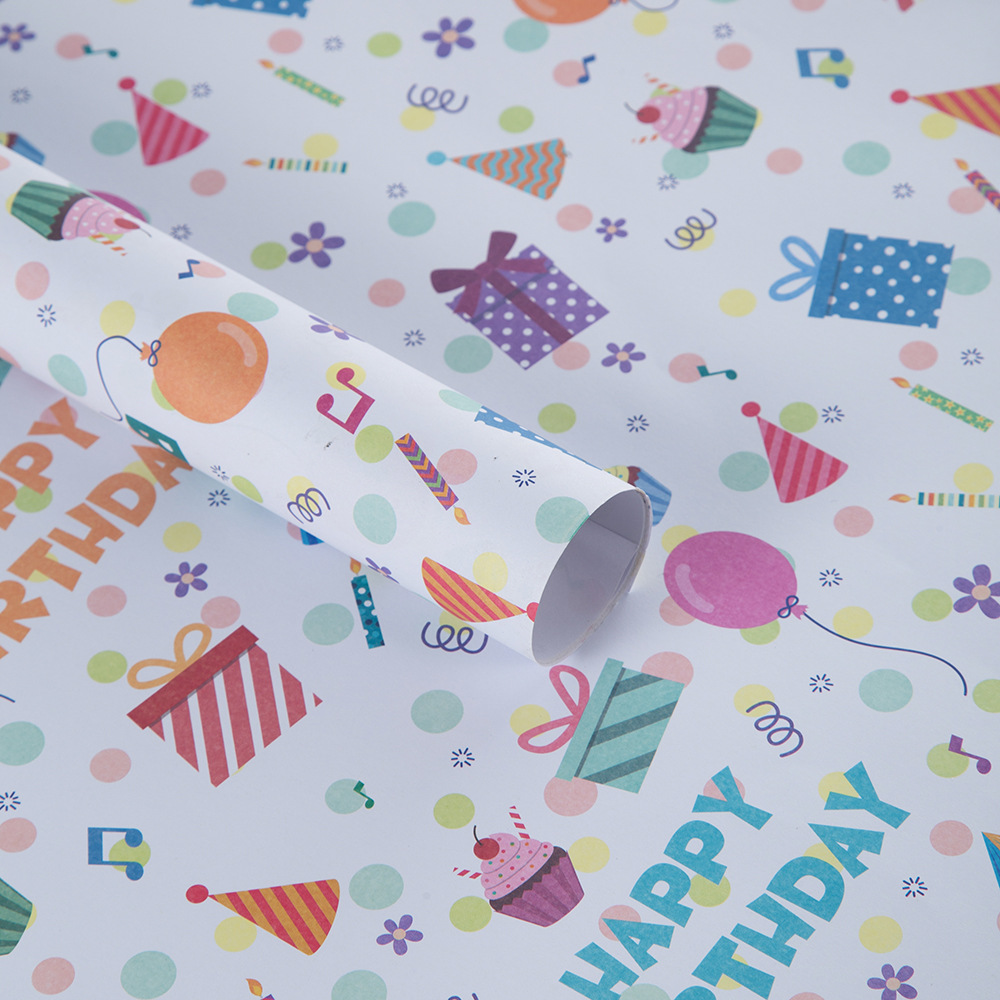 Original grande cumpleaños Día del niño Día del niño lindo regalo de dibujos animados regalo papel de embalaje grande caja de regalo papel decorativo