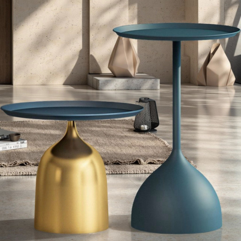 Same-Day Quick-Release Iron Cream Style Creative Coffee Table Small Apartment Bedside Floor Tray Corner Table Living Room Sofa Side Table