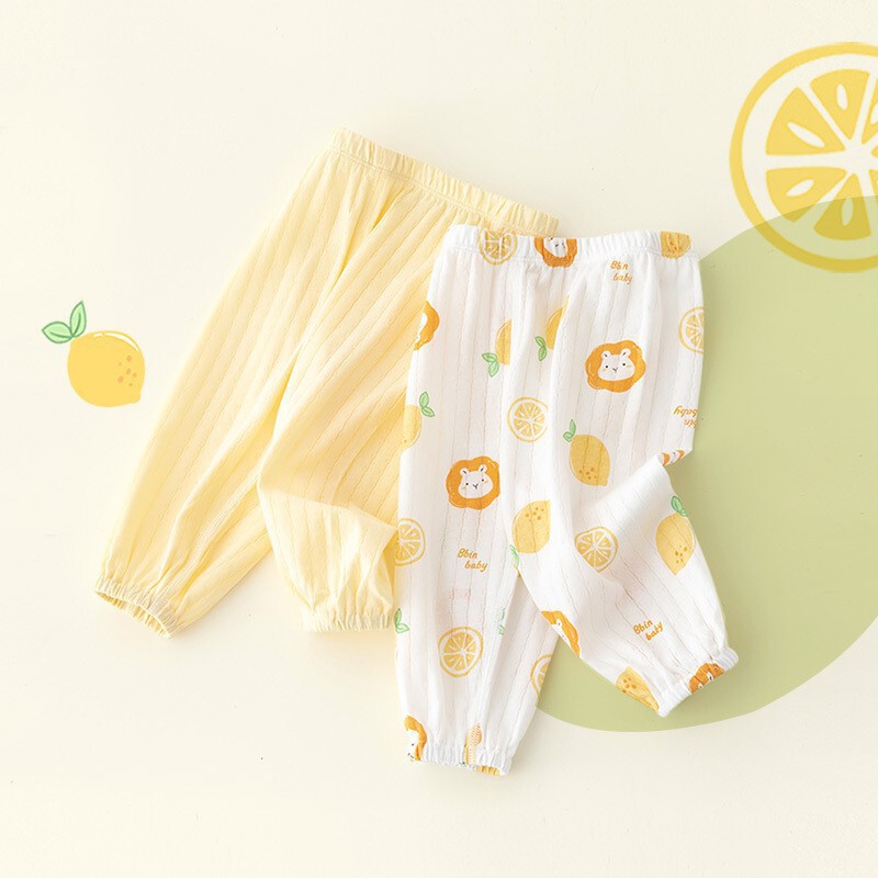 45 Yuan for 3 Pieces of Baby Anti-Mosquito Pants, Summer Thin Pajamas, Air-Conditioned Pants, Children's Clothing, Drawstring Pants, Baby Pants, Summer