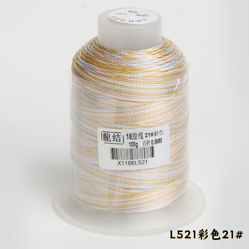Nuevo dragón de 18 hebras de alambre teñido de 0,8 mm de grosor DIY pulsera collar tejido a mano multicolor opcional
