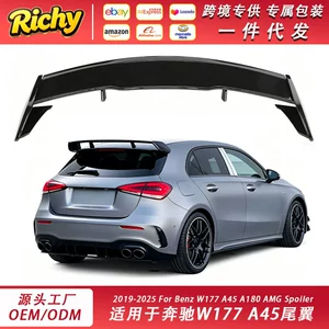 Suitable for Mercedes-Benz A-Class W177 2019+ A180 A45 AMG rear spoiler modification rear roof wing accessories