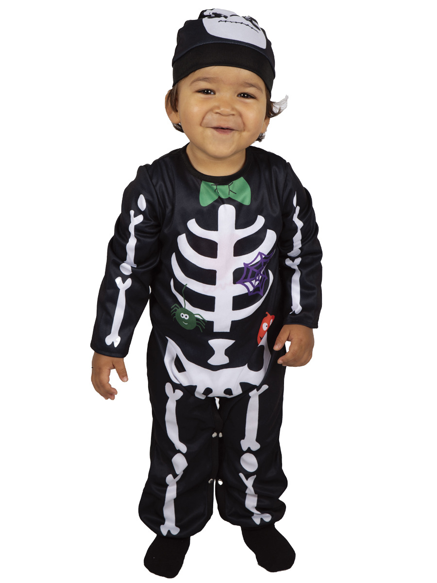 De Halloween para niños fantasma hueso mono rendimiento traje de los niños juego de rol rendimiento de distribución de disfraces de fiesta al por mayor