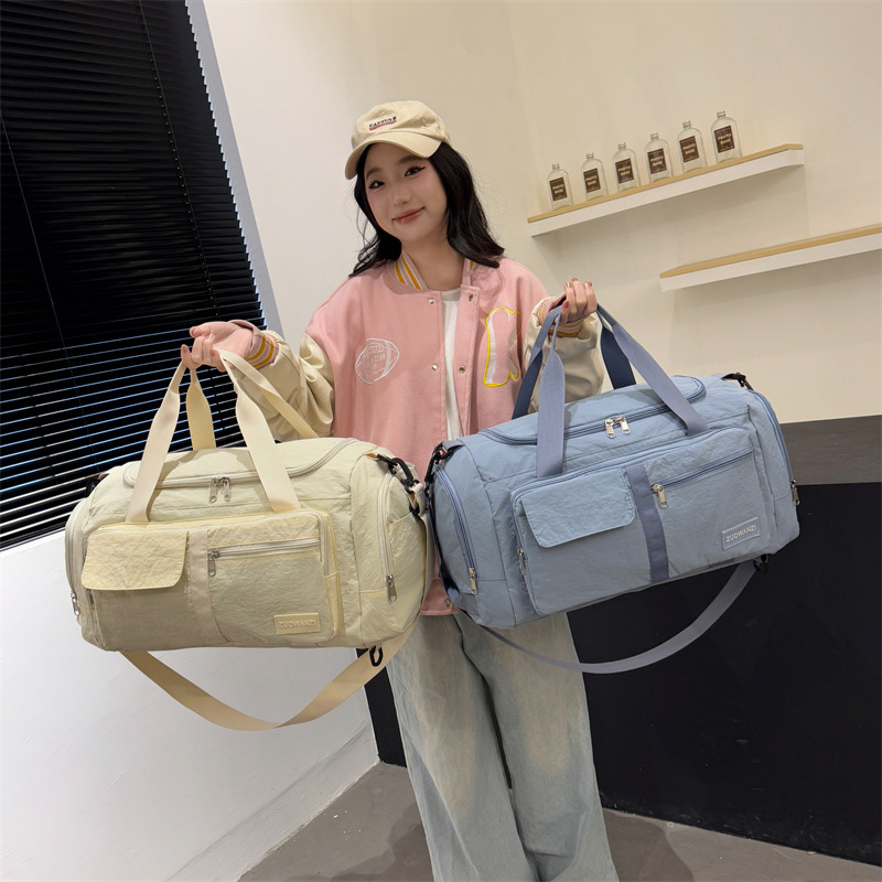 Bolsa de viaje de gran capacidad, mochila desmontable de hombro único, bolsa de almacenamiento de yoga, equipaje de viaje, bolsa de deporte portátil