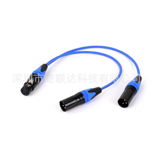 XLR Splitter Cable,2 Male to 1 Female, XLR Male Plug