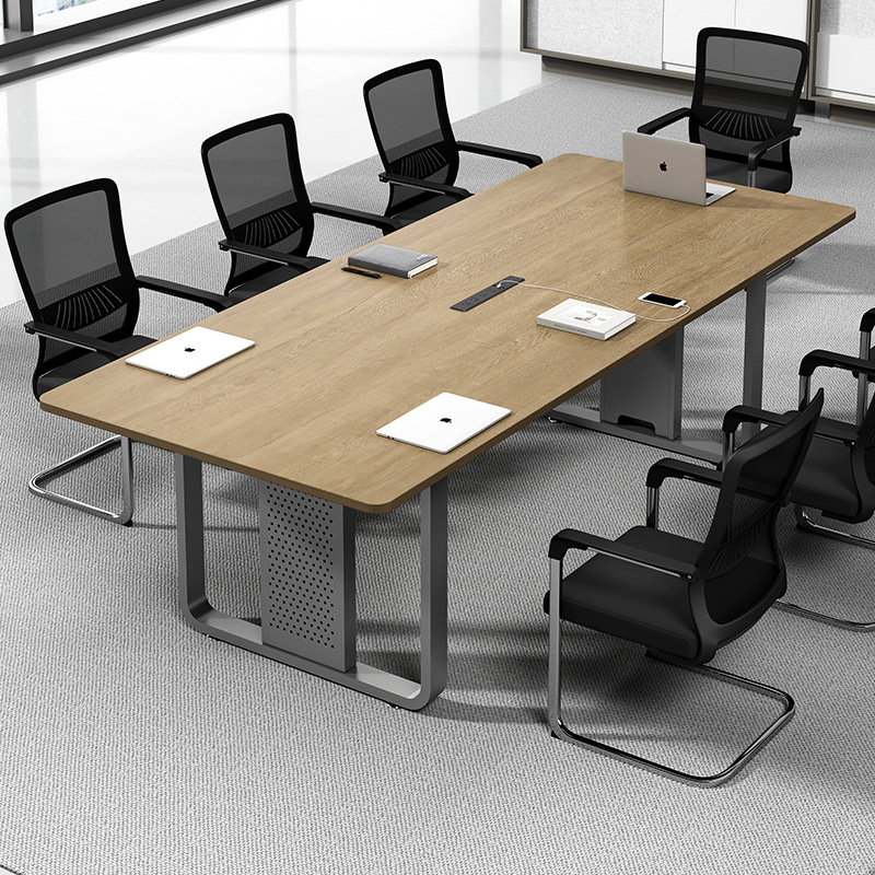 Office conference table long table minimalist modern meeting room training workbench long bar small negotiation table chair set
