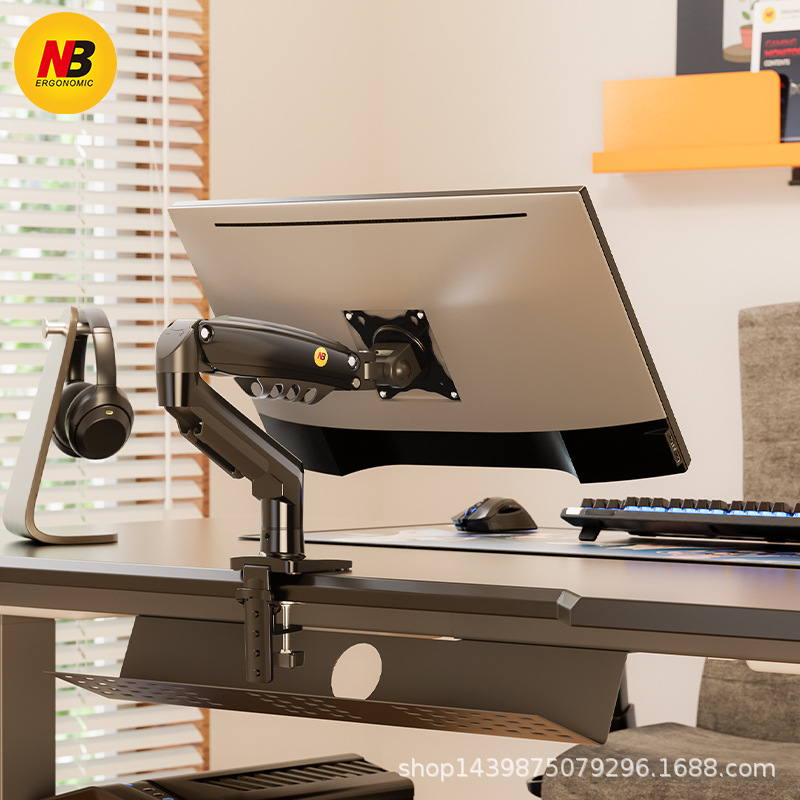 Soporte de monitor NB, brazo robótico, computadora en voladizo, base de pantalla aumentada, elevación de pantalla secundaria, rotación vesa D5