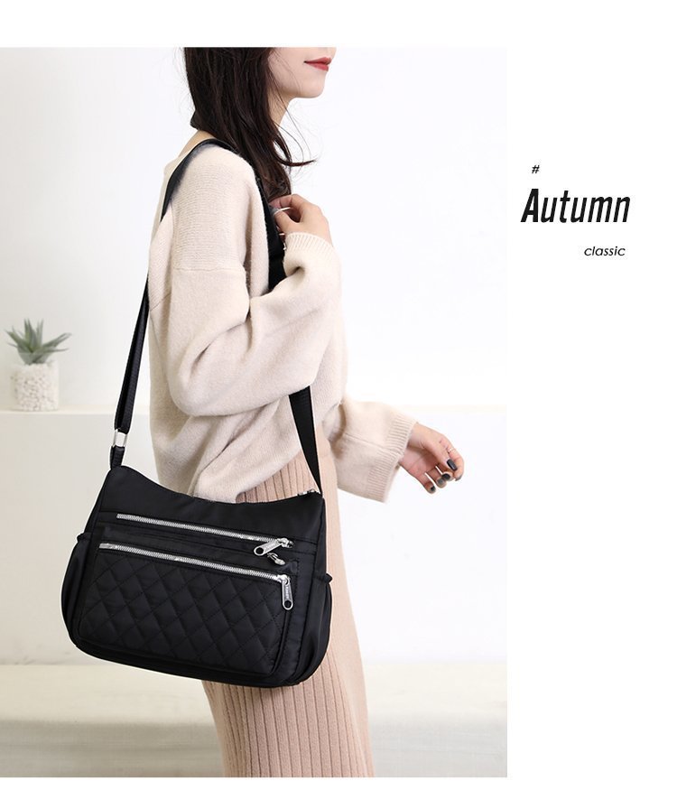 New casual single-shoulder crossbody bag, Oxford fabric bag, simple and fashionable European and American women's bag, cross-border one-piece delivery worldwide undefined