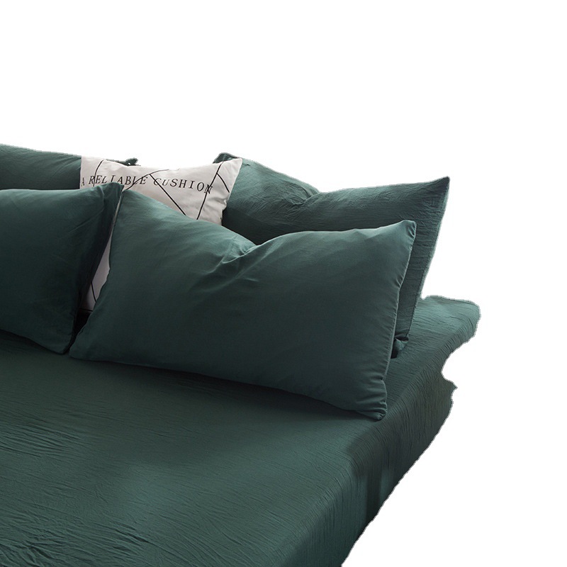 枕カバー無印日本式水洗綿枕カバー寝具純色シンプルサポートサイズメーカー直販