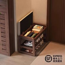 实木换鞋凳家用门口小户型进门收纳穿鞋凳入户鞋柜一体可坐储物凳