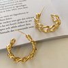 Retro metal earrings, advanced fashionable chain, high-quality style