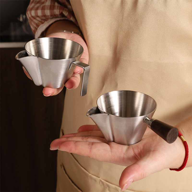 Shado Thickeneded 304 Stainless Steel Ounce Cup Coffee Italian Extraction Cup Espresso Cup Coffee Filter Oil Measuring Cup Shado Thickeneded 304 Stainless Steel Ounce Cup Coffee Italian Extraction Cup Espresso Cup Coffee Filter Oil Measuring Cup