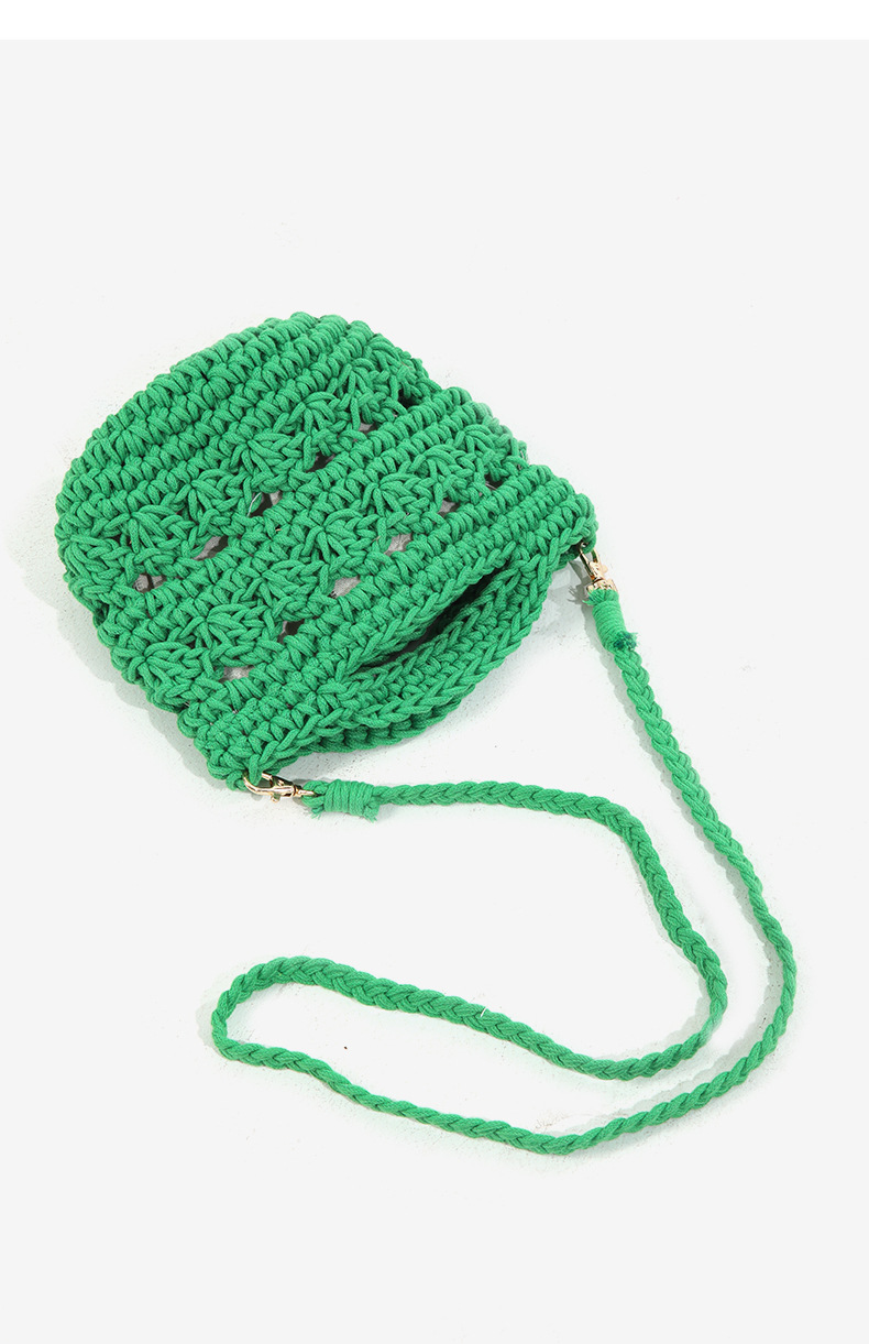 Cute Style Bucket Shape Small Size Women's Small All Seasons Polyester Solid Color Cute Magnetic Buckle Bucket Bag