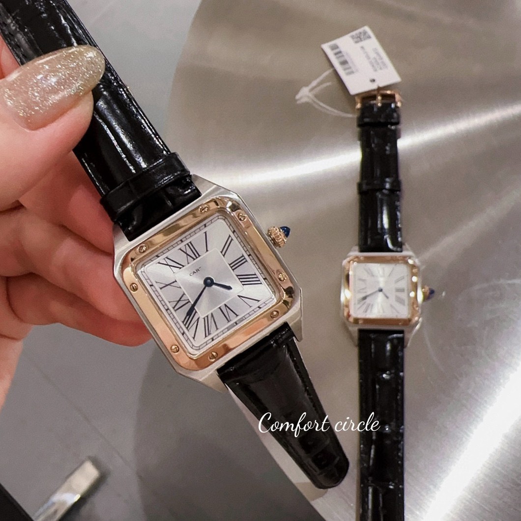 Kajia Dumont Series Rose Gold Watch Ultra-Thin Dumont Cow Leather Strap Wristwatch Quartz Watch Dropshipping