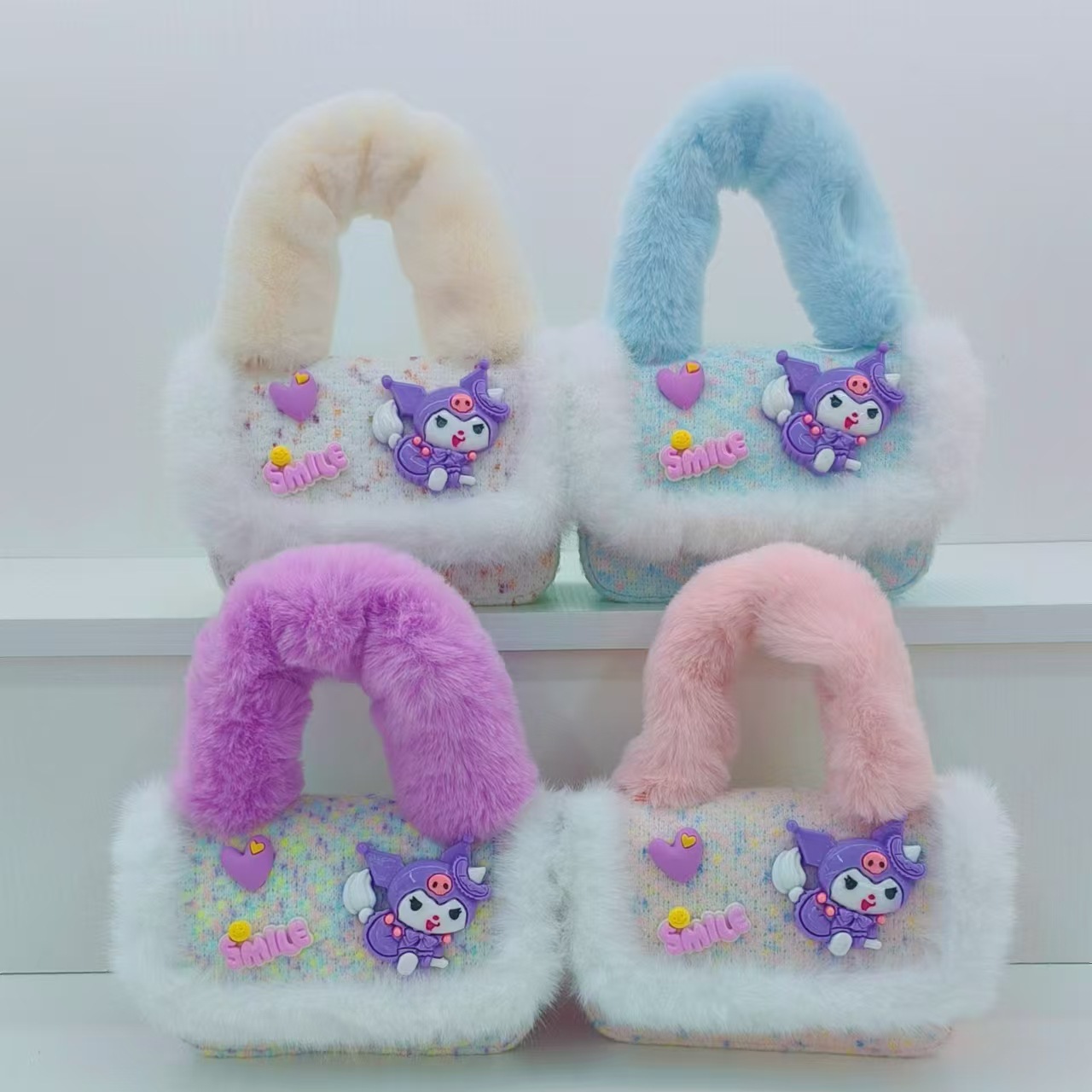 Bolsa de princesa, bolso de peluche, bolso de dibujos animados, bolso de hombro, bolso de estilo extranjero, bolso de mochila de niña, bolso de cambio de moda