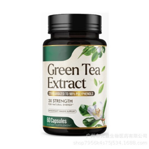 Cross-Border Hot-Selling Product Green Tea Extract Capsules Available for Oem