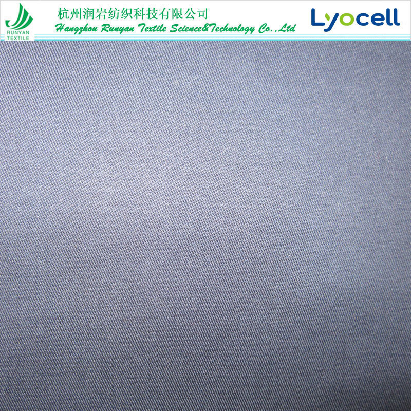 220gsm天丝竹纤维棉弹力斜纹面料32*32+40D竹纤维莱赛尔棉弹力布