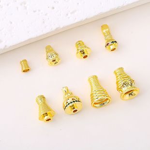 18k��ɫ�~�Ƕ�ʯ���� ������^��ñ���^���������� diy���
