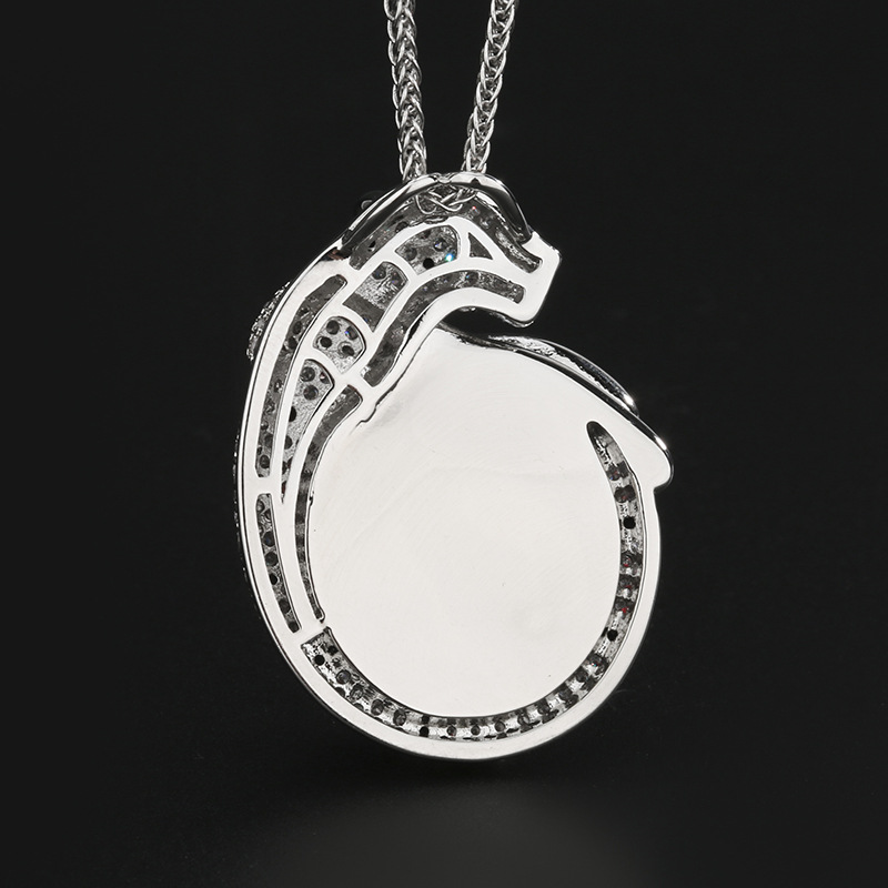 Producto popular Zhuang Shengsheng joyería simulación corindón rojo estrella de seis puntas colgante de leopardo de luz piedra principal 18*20 al por mayor