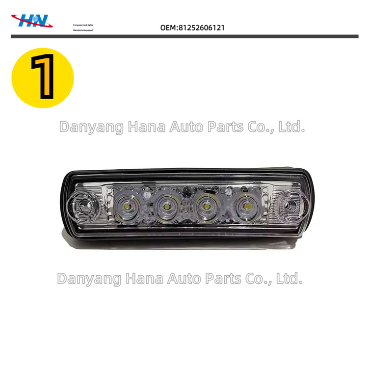 Lámpara de parasol LED 81252606121 Adecuado para luces de alto rendimiento de automóviles Manka, luces de señal ámbar, luces pequeñas