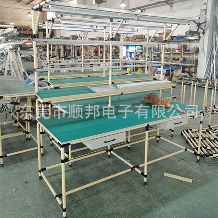 长期供应新款东莞精益管工作台-线棒工作台厂家