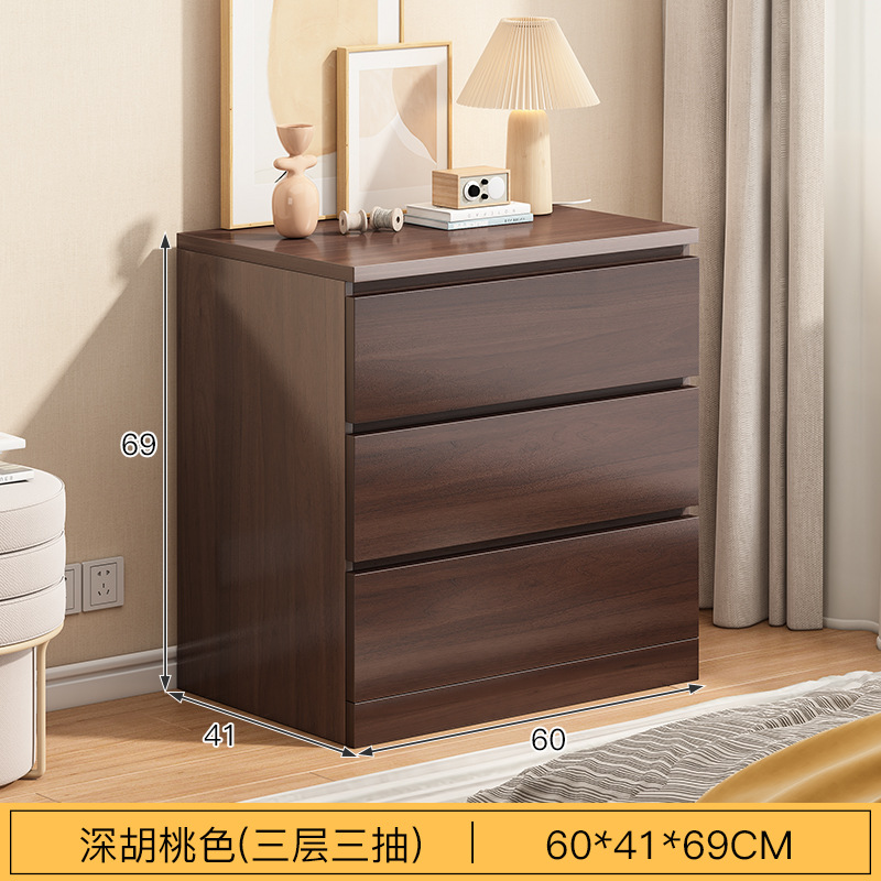 60cm 3 층 3 훈제 검은 호두 조립
