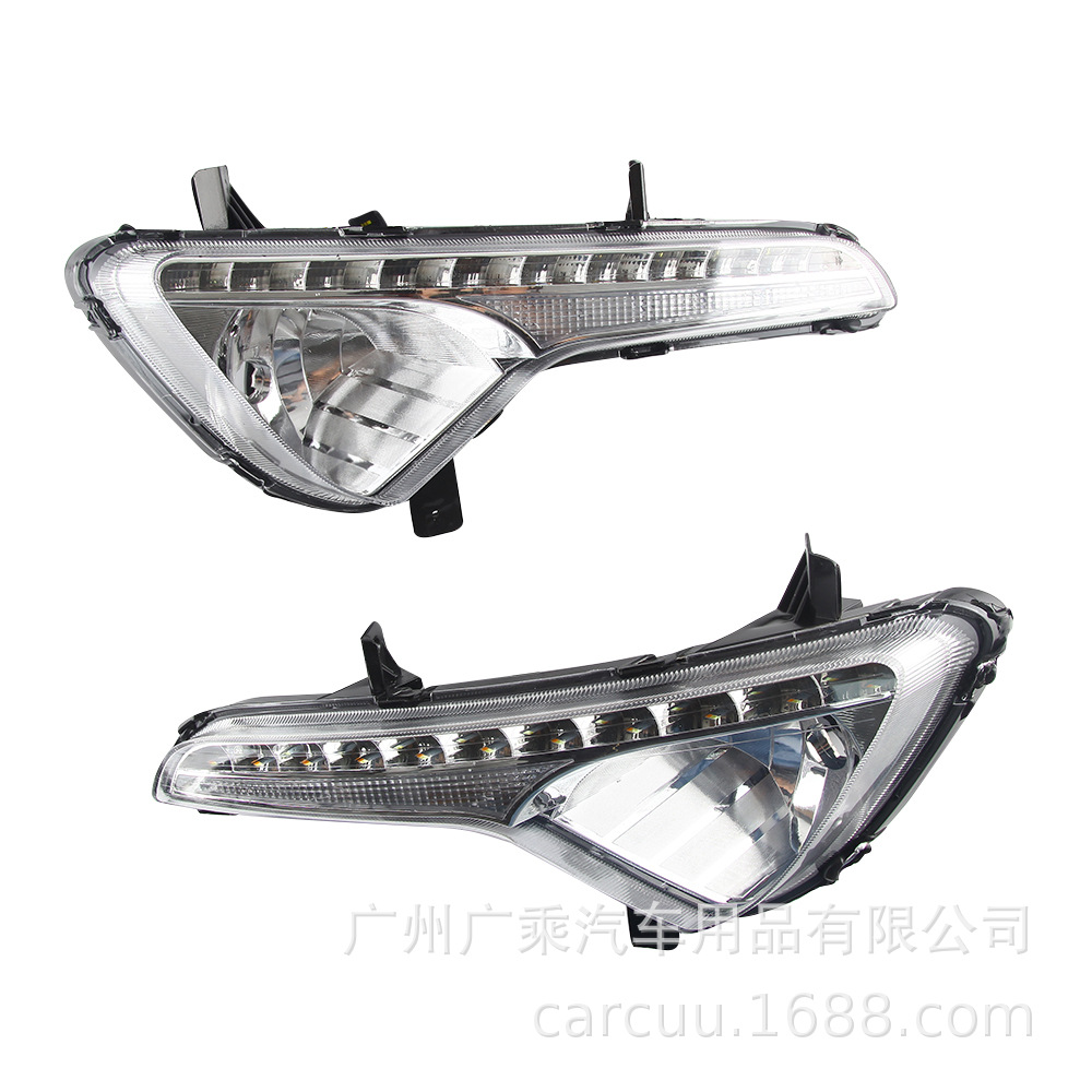 Aplicable a 11-14 Kia Smart Run LED modificó la luz corriente diurna con el montaje ligero amarillo de la luz de niebla de la dirección