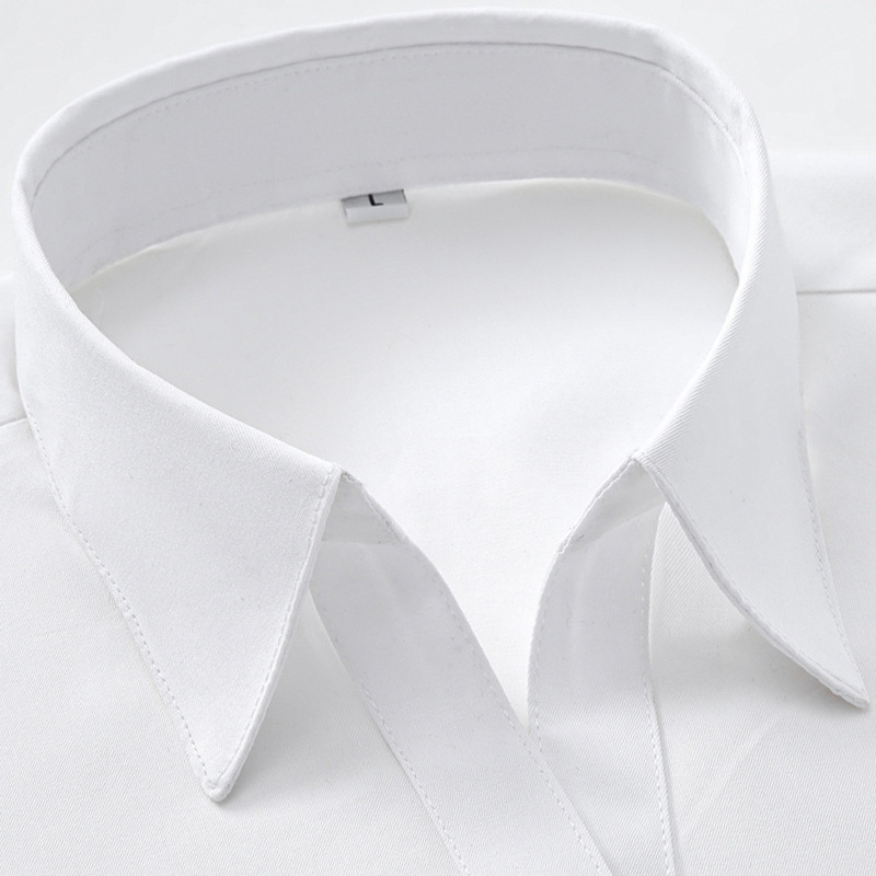 White Workwear Women's Long-sleeved Shirt Spring and Autumn New Style Shirt Professional Fortress Impermeable Commuting Anti-wrinkle Slimming Work Clothes