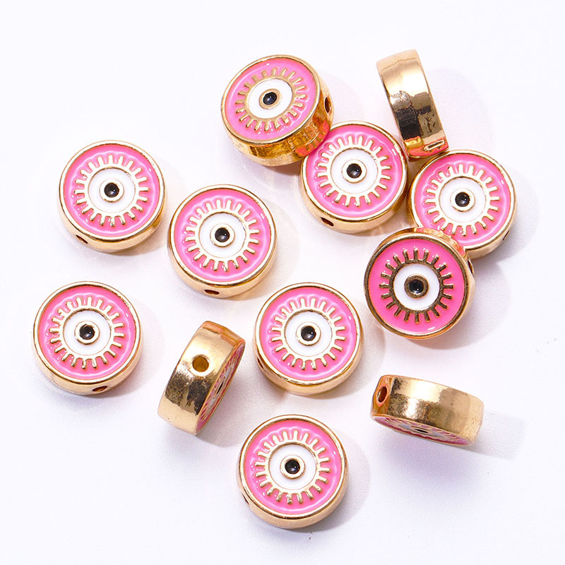 30g Weight Beads Jewelry Making Type 12mm Jewelry Making Size DIY Jewelry Accessories Classification 20 PCS/Package Quantity Alloy Material Devil's Eye Pattern Plating Design Retro, Classic Style Style 20 PCS/Package 12mm Alloy Devil's Eye DIY Jewelry Accessories Beads 10