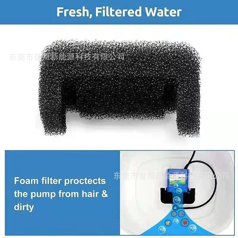 12件装Cat饮水机海绵过滤器适用于74盎司/2L宠物饮水器替换泡沐棉