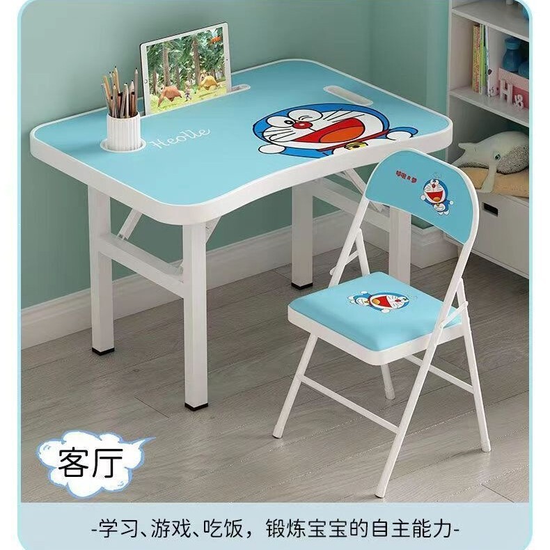 Children's Desks, Toddler Folding Tables, Writing Desks and Chairs Set, Soft-Packed Simple Desks, No Installation Required, Bedroom, Primary School Students Children's Desks, Toddler Folding Tables, Writing Desks and Chairs Set, Soft-Packed Simple Desks, No Installation Required, Bedroom, Primary School Students