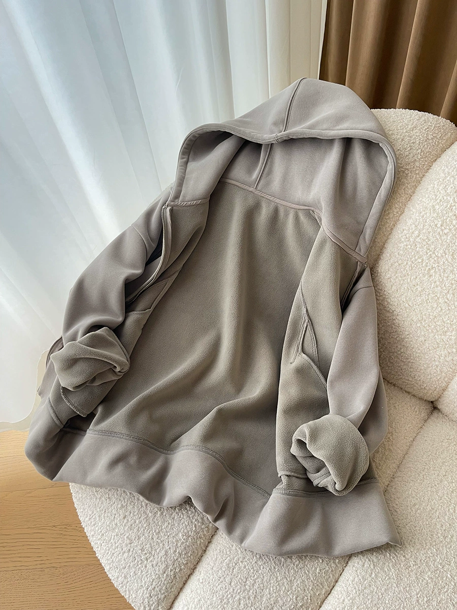 Другой бренд Oversized объемная толстовка худи для демисезонных спортивных, американский стиль