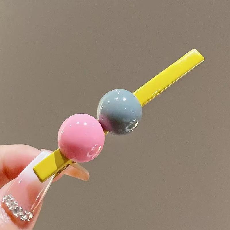 滴油水钻字母发夹女多巴胺抓夹侧边刘海夹轻奢高级感精致小众发夹|undefined