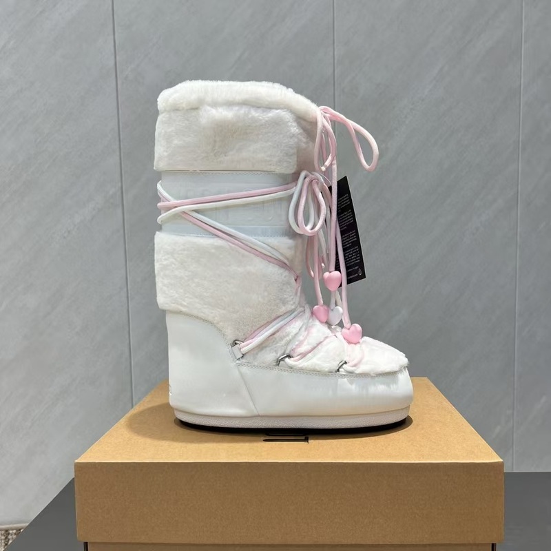 跨境秋冬月亮靴小众高级感内增高防滑保暖雪地靴可爱减龄丑萌靴潮|undefined