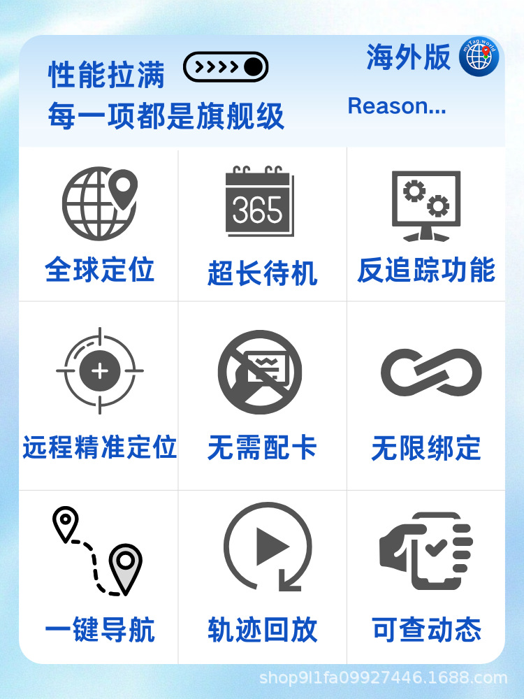 Cross-Border Ios and Android Dual-System Locator, Pet Anti-Lost Finder, Backpack Item Tracker