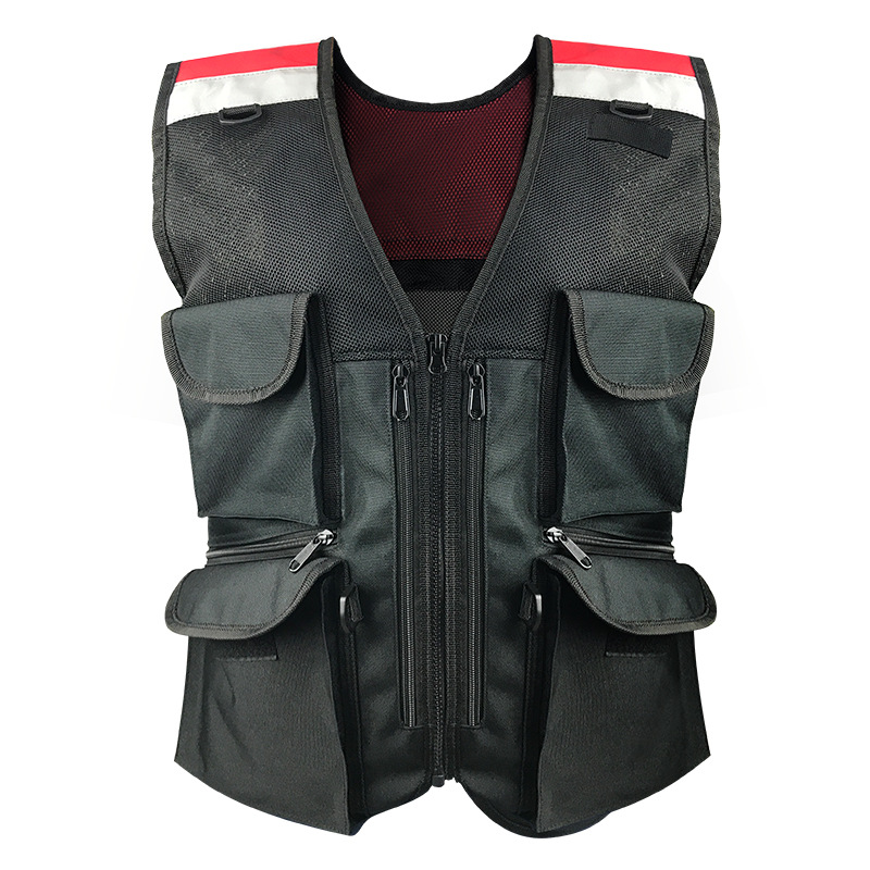 Warnweste, Motorradfahren, Nachtpatrouille, Verkehrssicherheitsanzug, Mesh, atmungsaktiv, schnell verkaufende Warnweste für_voghion.com