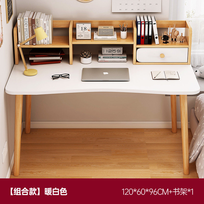 Casa de alquiler de escritorio simple, Mesa de trabajo de escritorio rectangular, Mesa de trabajo de computadora, dormitorio, escritorio de aprendizaje doméstico