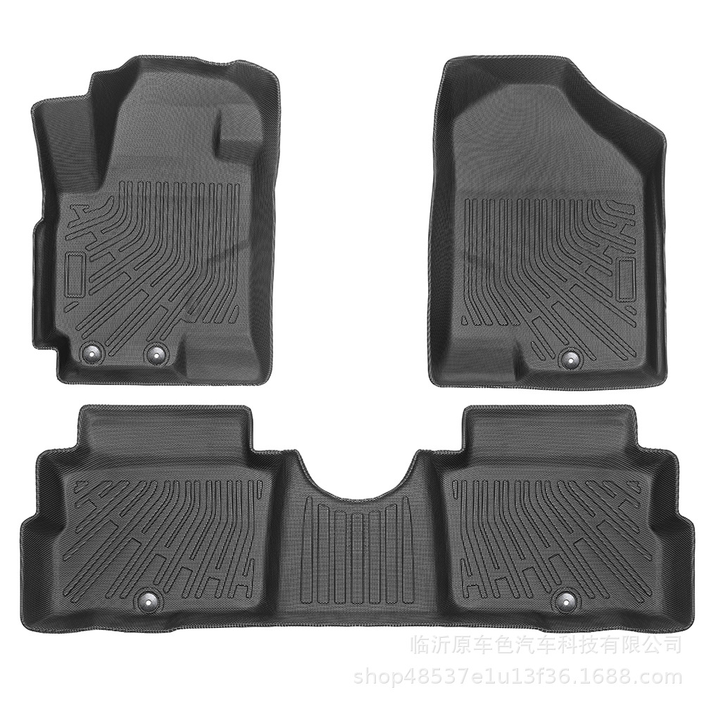 Aplicable a Kia Soul 2010 - 2013 3D todo el tiempo TPE cojín de pie cojín de respaldo cojín de colateral