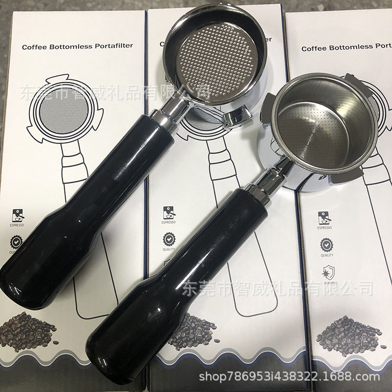 Factory Batch Delonghi Coffee Bottomless Handle Household Three-Ear 51mm Abs Coffee Handle Accessories in Stock Factory Batch Delonghi Coffee Bottomless Handle Household Three-Ear 51mm Abs Coffee Handle Accessories in Stock