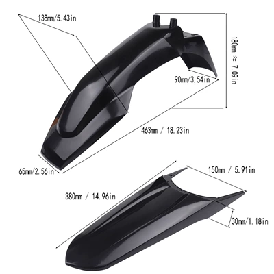 rear carbon fiber mudguards, Motorcycle Fender