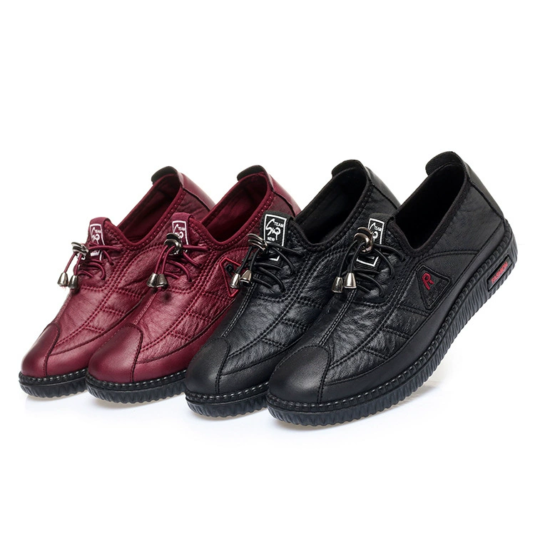 Старые пекинские тканевые туфли для женщин, дышащие туфли на плоской подошве для среднего и пожилого возраста, водонепроницаемые туфли для мам, нескользящая мягкая подошва, удобная обувь для бабушек